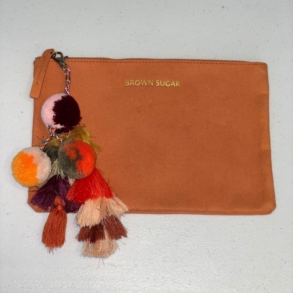 EUC Brown Sugar Brand Make-up Toiletry Travel Bag Pouch